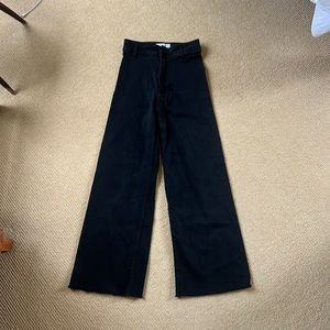 Zara black sailor pant Marine Straight size US2